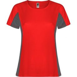 Damska Koszulka Sportowa Z Krótkim Rękawem Shanghai. Czarne koszulki sportowe damskie ROLY, m, bez wzorów, bez ramiączek, na jogę i pilates. Za 38.99 zł.