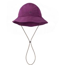 Kapelusz BUFF GO BUCKET HAT SOLID. Fioletowe kapelusze damskie Buff, bez wzorów, sportowe. Za 140.99 zł.