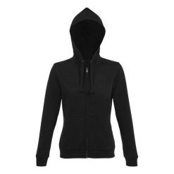 Damska Bluza Z Kapturem Spike Z Pełnym Zamkiem Błyskawicznym. Niebieskie bluzy damskie SOL'S, m, bez wzorów, z kapturem. Za 207.99 zł.
