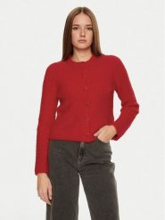Vero Moda Kardigan Awsome 10320724 Czerwony Standard Fit. Czerwone kardigany damskie Vero Moda, l, bez wzorów, z syntetyku. Za 99.99 zł.