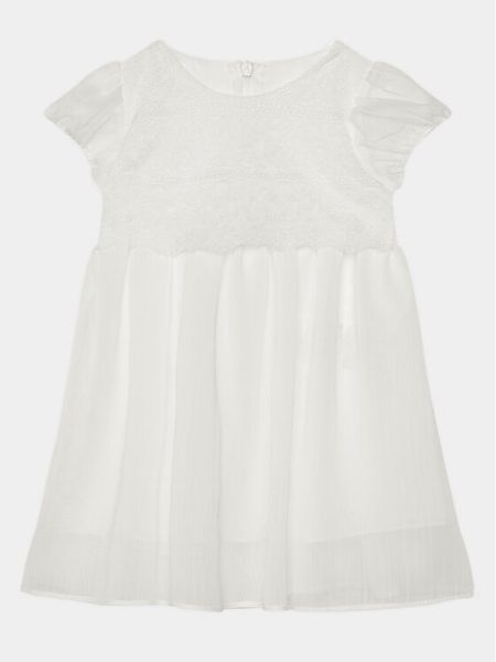 Coccodrillo Sukienka elegancka WC4128205EBG Biały Regular Fit. Białe sukienki dziewczęce COCCODRILLO, bez wzorów, z syntetyku, bez ramiączek. Za 109.90 zł.