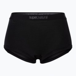 Bokserki termoaktywne damskie super.natural Tundra 175 Hipser 2 pary. Czarne bokserki damskie super.natural, bez wzorów, z materiału. Za 396.35 zł.