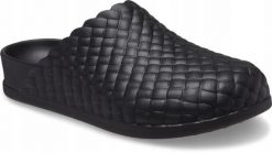 Chodaki Dla Dorosłych Crocs Dylan Woven Texture Clog. Czarne skarpety i rajstopy dziewczęce Crocs, bez wzorów, z materiału. Za 202.99 zł.