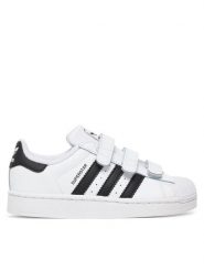 Adidas Sneakersy Superstar II Comfort Closure JI3988 Biały. Białe buty sportowe chłopięce Adidas, ze skóry, bez zapięcia. Za 299.99 zł.