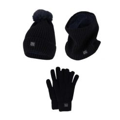 Zestaw Damski Rękawiczki/Czapka/Chusta. Niebieskie chusty damskie HEAT KEEPER, bez wzorów, z materiału. W wyprzedaży za 224.60 zł.