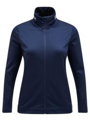 Bluza Peak Performance damska Rider Tech Zip Jacket granatowa. Niebieskie bluzy damskie Peak Performance, l, bez wzorów, z tkaniny, bez kaptura. Za 619.00 zł.