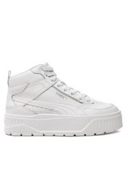 Puma Sneakersy Karmen II Idol Mid 397463 01 Biały. Białe obuwie sportowe damskie Puma, ze skóry, bez zapięcia. Za 209.99 zł.