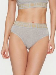 Versace Figi klasyczne z wysokim stanem Greca Border AUD01050 Szary. Szare figi Versace, bez wzorów, z bawełny. Za 209.99 zł.