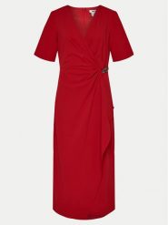 DKNY Sukienka koktajlowa DD4H1B66 Czerwony Slim Fit. Czerwone sukienki damskie DKNY, bez wzorów, z syntetyku, wizytowe, bez ramiączek. Za 379.99 zł.