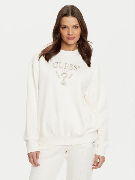 Guess Spodnie dresowe V5RB13 KC3D2 Czarny Regular Fit. Czarne spodnie dresowe damskie Guess, xl, z aplikacjami, z dresówki. Za 169.99 zł.