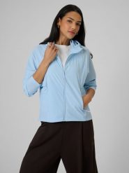 4F Kurtka przejściowa damska - niebieska XXL. Niebieskie kurtki damskie 4F, s, bez wzorów, z materiału, bez kaptura. Za 299.99 zł.