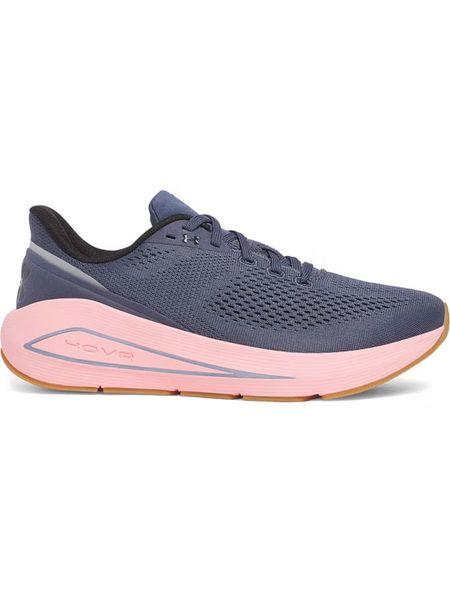 Under Armour Buty w kolorze granatowo-jasnoróżowym do biegania rozmiar: 38. Niebieskie obuwie sportowe damskie Under Armour, z materiału, bez zapięcia, do biegania. Za 267.29 zł.