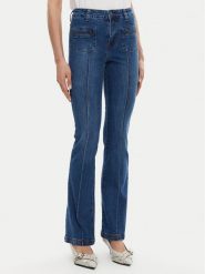 Silvian Heach Jeansy GPP25275JE Granatowy Regular Fit. Niebieskie jeansy damskie Silvian Heach. Za 219.99 zł.