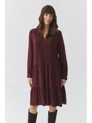 TATUUM Sukienka w kolorze bordowym rozmiar: 36. Czerwone sukienki damskie TATUUM, bez wzorów, z wiskozy, bez ramiączek. Za 138.87 zł.