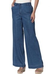Heine Dżinsy - Comfort fit - w kolorze niebieskim rozmiar: 42. Niebieskie jeansy damskie Heine, z podwyższonym stanem. Za 85.95 zł.
