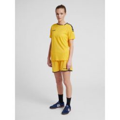 Hummel KOSZULKA DAMSKA T-shirt hmlAUTHENTIC POLY JERSEY WOMAN. Białe koszulki damskie Hummel, xs, bez wzorów, z jersey, bez kołnierzyka, bez ramiączek. Za 85.00 zł.