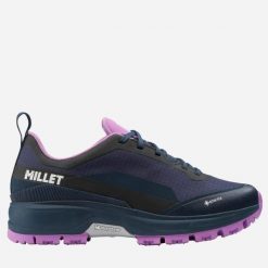 Buty turystyczne damskie MILLET W Wanaka Gore-Tex Granatowy. Niebieskie obuwie trekkingowe damskie Millet, z gore-texu, bez zapięcia. W wyprzedaży za 644.30 zł.