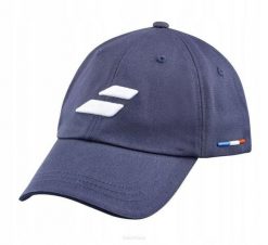 Czapka tenisowa Babolat Event Cap - granatowa. Niebieskie czapki damskie BABOLAT, bez wzorów, z bawełny. Za 99.00 zł.