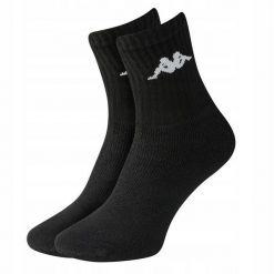 Skarpetki treningowe Kappa 303WIGO-001 3 pack. Czarne obuwie sportowe damskie Kappa, bez zapięcia, na fitness i siłownię. Za 16.90 zł.