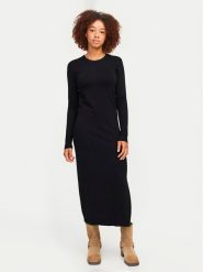 JJXX Sukienka dzianinowa Marilyn 12261027 Czarny Slim Fit. Czarne sukienki damskie JJXX, bez wzorów, z dzianiny, bez ramiączek. Za 119.99 zł.