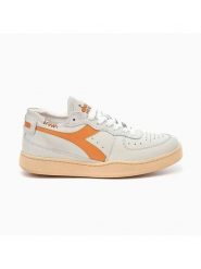 Diadora Skórzane sneakersy w kolorze kremowo-pomarańczowym rozmiar: 40. Brązowe obuwie sportowe damskie Diadora, bez zapięcia. Za 276.05 zł.
