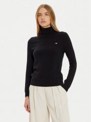 Gant Golf 4805263 Czarny Regular Fit. Czarne golfy damskie Gant, xs, bez wzorów, z wełny, bez ramiączek. Za 299.99 zł.