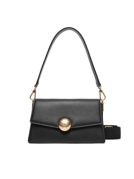 Lacoste Torebka NF5105IT Czarny. Czarne listonoszki damskie Lacoste, bez wzorów, ze skóry, bez dodatków. Za 1,119.00 zł.