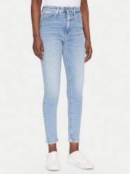 Calvin Klein Jeans Jeansy J20J225141 Niebieski Skinny Fit. Niebieskie rurki damskie Calvin Klein Jeans, bez wzorów, z bawełny. Za 299.99 zł.