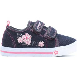 Granatowe Tenisówki Another Me. Niebieskie buty sportowe dziewczęce Born2be, z materiału. Za 49.99 zł.