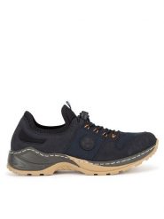 Rieker Sneakersy M0564-14 Granatowy. Niebieskie obuwie sportowe damskie Rieker, z materiału, bez zapięcia. Za 359.99 zł.