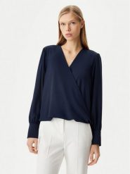 Rinascimento Bluzka CFC0122866003 Granatowy Regular Fit. Niebieskie bluzki damskie Rinascimento, xl, bez wzorów, z syntetyku, bez kołnierzyka, bez ramiączek. Za 179.99 zł.