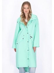 Schmuddelwedda Płaszcz przeciwdeszczowy w kolorze miętowym rozmiar: XS. Zielone płaszcze damskie Schmuddelwedda, xs, bez wzorów, bez kaptura. Za 217.99 zł.