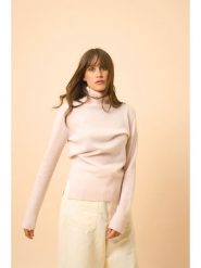 Just Cashmere Kaszmirowy golf "Lexie" w kolorze jasnoróżowym rozmiar: XXL. Różowe golfy damskie Just Cashmere, xxl, bez wzorów, z kaszmiru, bez ramiączek. Za 413.99 zł.