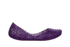 Baleriny Melissa Campana Papel AD Purple 010423, Fioletowy, Guma - 38. Fioletowe balerinki damskie Melissa, w ażurowe wzory, z gumy. W wyprzedaży za 206.10 zł.