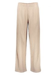 ONLY Spodnie w kolorze beżowym rozmiar: L/L32. Brązowe spodnie materiałowe damskie Only, bez wzorów, z materiału. Za 82.99 zł.