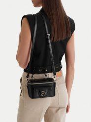 Eva Minge Torebka EO-AMY-LDA8633 Czarny. Czarne torebki klasyczne damskie Eva Minge, z materiału, bez dodatków. Za 199.99 zł.