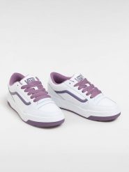 Vans Skórzane sneakersy "Hylan" w kolorze biało-fioletowym rozmiar: 36. Białe obuwie sportowe damskie Vans, bez zapięcia. Za 158.47 zł.