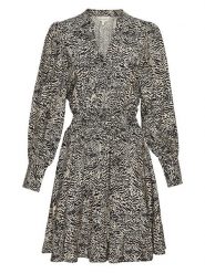 MOSS COPENHAGEN Sukienka "Amabella" w kolorze beżowo-czarnym rozmiar: XL. Brązowe sukienki damskie Moss Copenhagen, bez wzorów, z wiskozy, bez ramiączek. Za 166.88 zł.