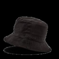 Bucket Hat WINGS UNLEASH bawełniany kapelusz BLACK. Czarne kapelusze damskie Wings, bez wzorów, z bawełny, eleganckie. Za 49.90 zł.