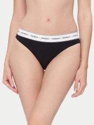 Guess Figi klasyczne O4BE13 KBBU1 Czarny. Czarne figi Guess, z aplikacjami, z syntetyku. Za 79.99 zł.