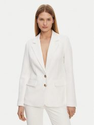Guess Marynarka W5GN59 WH9Y2 Biały Regular Fit. Białe marynarki i żakiety damskie Guess, m, z aplikacjami, z syntetyku. Za 399.99 zł.