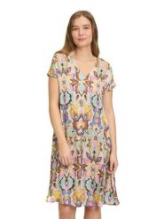 Vera Mont Sukienka w kolorze błękitno-żółtym rozmiar: 36. Niebieskie sukienki damskie Vera Mont, bez wzorów, bez ramiączek. Za 173.99 zł.