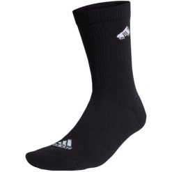 Skarpety adidas Soccer Boot Embroidered. Czarne skarpetki damskie Adidas, bez wzorów, z bawełny. Za 39.00 zł.