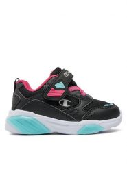 Champion Sneakersy Wave G Td Low Cut Shoe S32781-CHA-KK006 Czarny. Czarne buty sportowe dziewczęce Champion, bez wzorów, ze skóry, bez zapięcia. Za 79.99 zł.