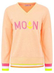 Zwillingsherz Bluza "MoinZH" w kolorze różowo-brzoskwiniowym rozmiar: XXL. Pomarańczowe bluzy damskie Zwillingsherz, xxl, bez wzorów, bez kaptura. Za 175.95 zł.