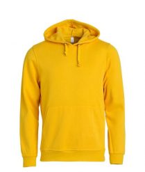 Clique Basic Hoody bluza z kapturem unisex lemon. Żółte bluzy damskie CLIQUE, xl, bez wzorów, z bawełny, z kapturem. Za 172.75 zł.