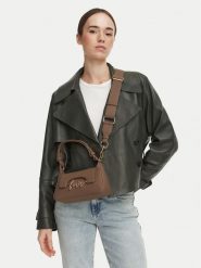LOVE MOSCHINO Torebka JC4268PP0PKR0203 Beżowy ciemny. Brązowe torebki klasyczne damskie Love Moschino, ze skóry, bez dodatków. Za 919.99 zł.