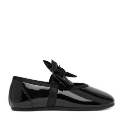 Baleriny DeeZee. Czarne baleriny dziewczęce DeeZee, bez wzorów, bez obcasa, bez zapięcia. Za 49.99 zł.