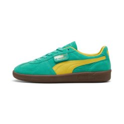Trenerzy Puma Palermo. Zielone obuwie sportowe casual damskie Puma, z zamszu, bez zapięcia. Za 433.00 zł.