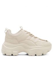 DeeZee Sneakersy LIV WAG1252301A Beżowy. Brązowe obuwie sportowe damskie DeeZee, z materiału, bez zapięcia. Za 127.99 zł.